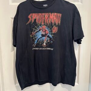 Marvel Black Spider-Man Web Graphic Tee